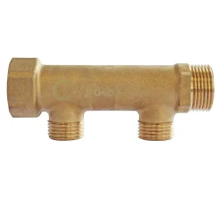 Collecteur lation 2 départs M15/21 - Entrée F20/27 - Sortie M20/27^Somatherm for you New