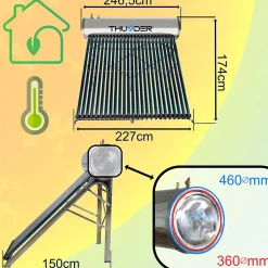 Collecteur pressurisé avec réservoir 300L 1 pièce.^Thunder Discount