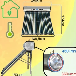 Collecteur pressurisé avec réservoir 250L 1 pièce.^Thunder New