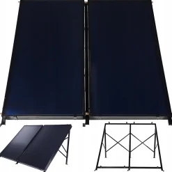 Collecteur solaire plat 2x 2,5m 1 pièce.-Thunder Clearance