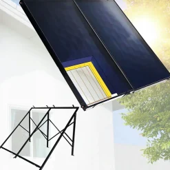 Collecteur solaire plat 2x 2,5m 1 pièce.-Thunder Clearance