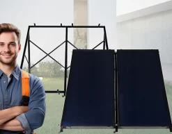 Collecteur solaire plat 2x 2,5m 1 pièce.-Thunder Clearance