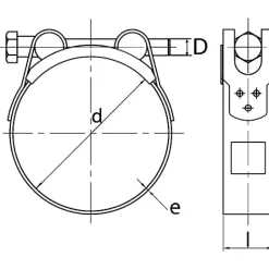 Collier à tourillons A2 W4 D214/226 - - TBSS 214-226^Acton