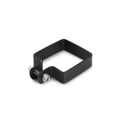 Collier de fixation carré 80 x 80 mm pour portillon grillagé Noir-Easy Cloture