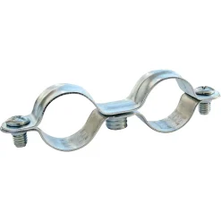 Collier de fixation double pour tube Ø28 mm, lot de 2-Somatherm for you Clearance