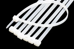 Colliers de fixation en nylon. Blancs. 2,5x100 - 100pces-Velamp Hot