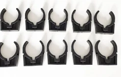 Colliers PVC de fixation à clip pince ouverte PVC 50mm (Lot de 10)^Codital Clearance