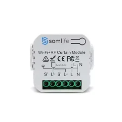 Commutateur de volet et rideau Wifi Rf Tuya Smart Life Module pour volet roulant 433 mhz^Somlife Sale