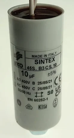 Condensateur 10 mF pour moteurs 230 volts MCO10 - 1459-Proteco Best