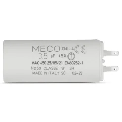 Condensateur MECO 3,5 µF universel (CMI4 354) fond plat et cosses pour moteur de store et électroménager-Allotech New