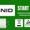 Condensateur de démarrage pour moteurs électriques, 450V, capacité : 20 microfarad, 4 broches / M8-Tecnid Outlet