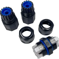 Connecteur de câble étanche IP68 3 fils noir-Horoz Electric Hot