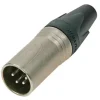 Connecteur XLR 4 points mâle nickel-Neutrik
