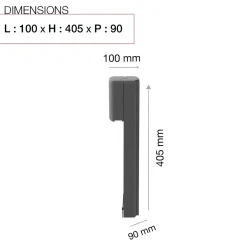 Console murale à visser Soléa Gris anthracite mat sablé REN 0206MS^Renz Hot