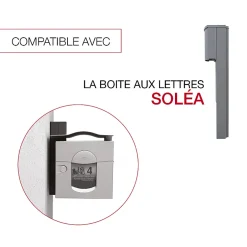 Console murale à visser Soléa Gris mat 7037 M^Renz Best