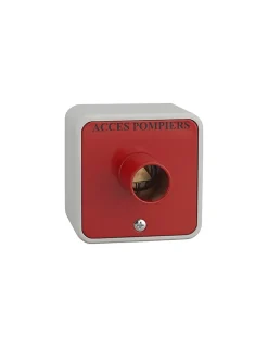 Contacteur à clé pompier en applique triangle 14mm --Thirard Online