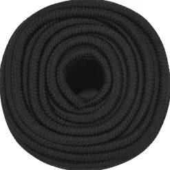 Corde de bateau Noir complet 14 mm 50 m Polypropylène^Vidaxl New