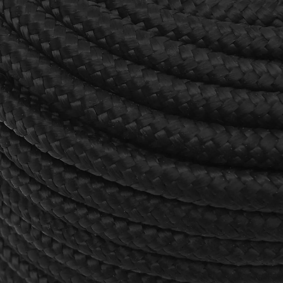 Corde de bateau Noir complet 14 mm 50 m Polypropylène^Vidaxl New