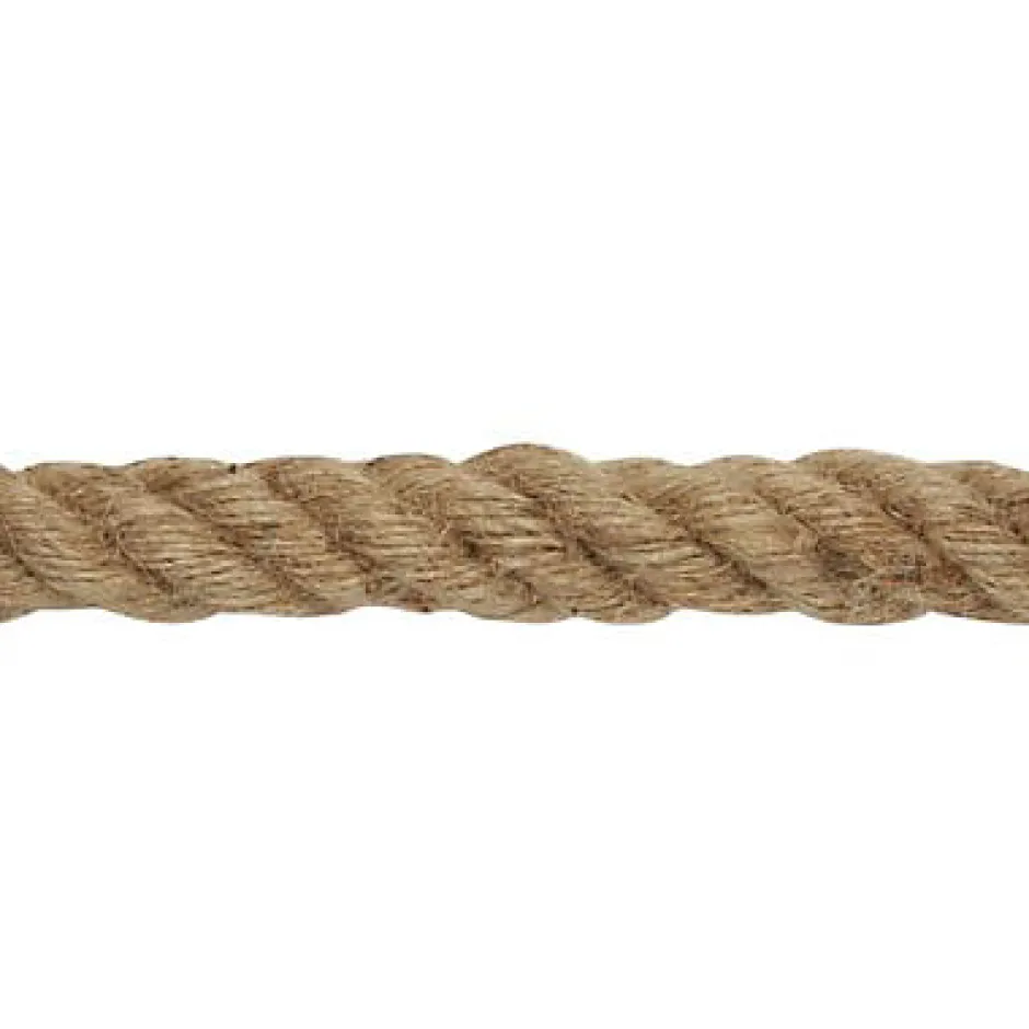 Corde torsadée en chanvre ø 24 mm, vendue au mètre^Diall Online