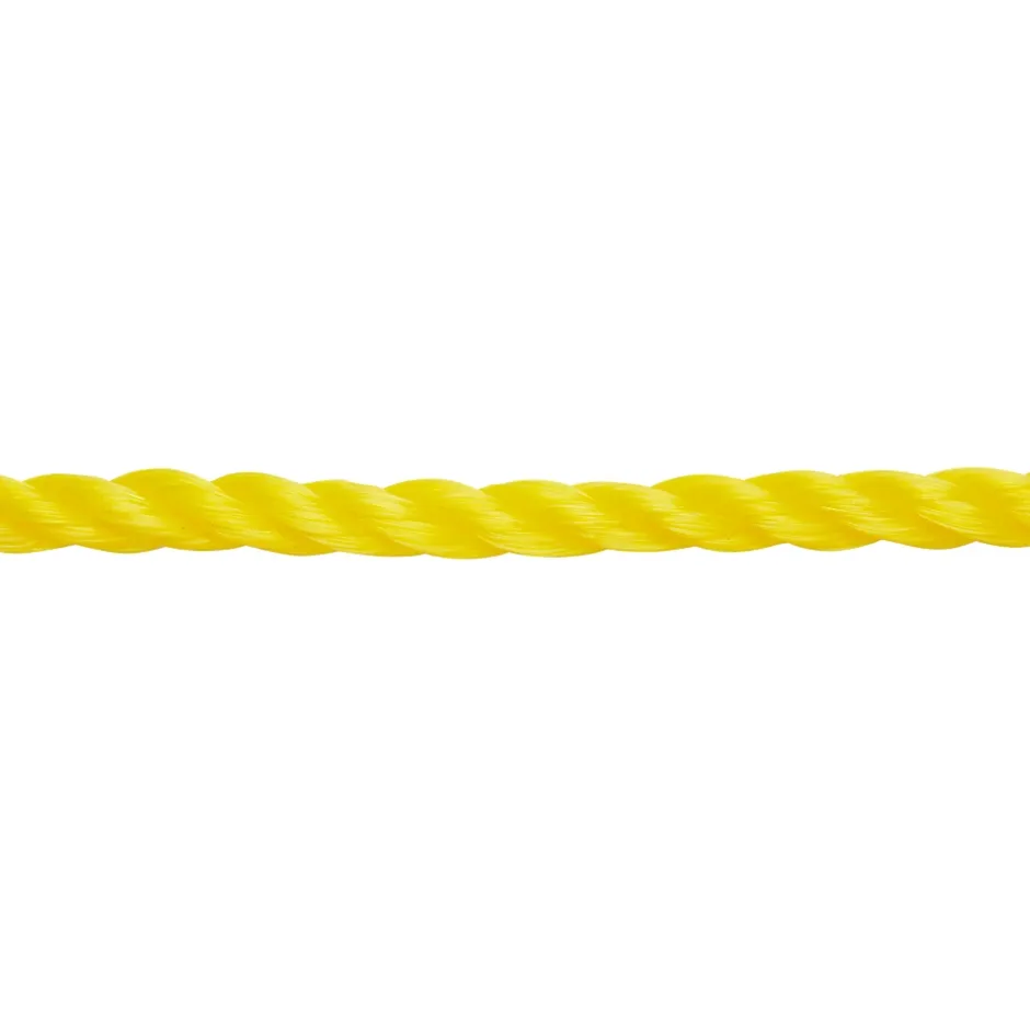 Corde torsadée en polypropylène jaune ø8 mm, 25 m^Diall Online