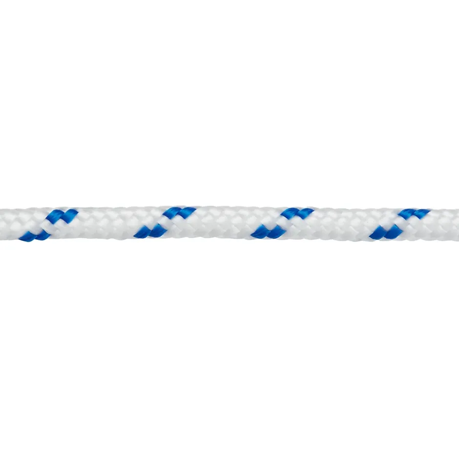Corde torsadée en polypropylène blanche et bleue ø5mm, 20 m-Diall Discount
