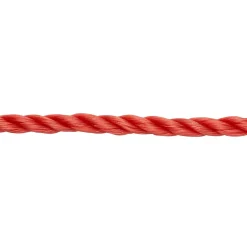 Corde torsadée en polypropylène rouge ø 6 mm, 20 m- Outlet