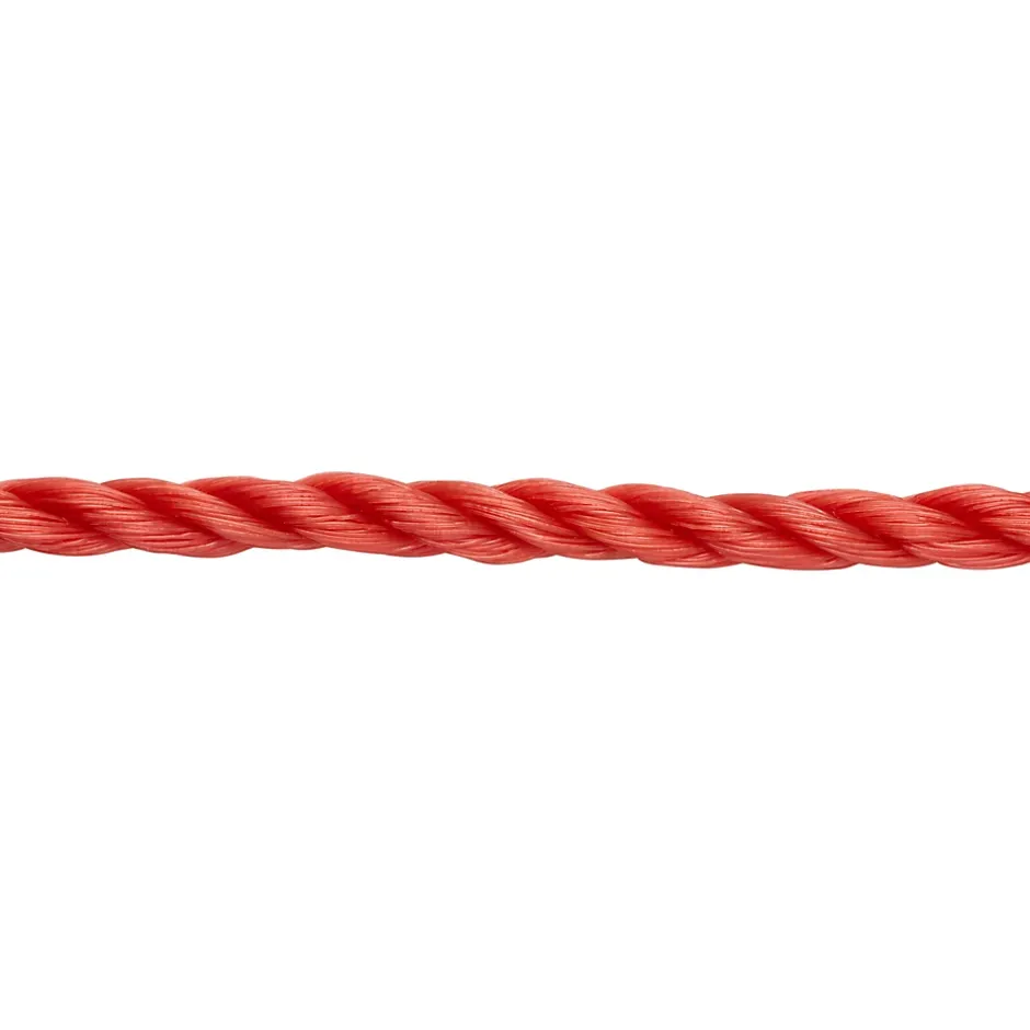 Corde torsadée en polypropylène rouge ø 6 mm, 20 m- Outlet