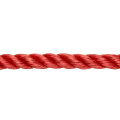 Corde torsadée en polypropylène rouge ø14 mm, 15 m-Diall