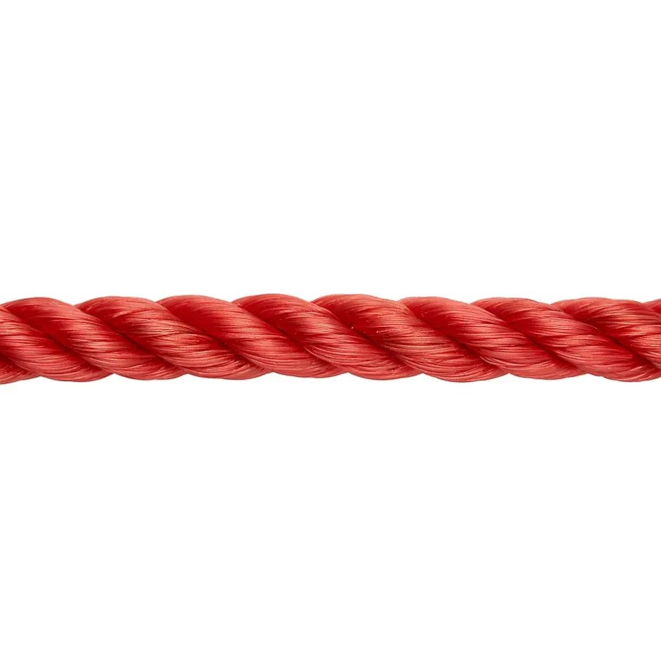 Corde torsadée en polypropylène rouge ø14 mm, 15 m-Diall