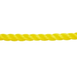 Corde torsadée en polypropylène jaune ø8 mm, 100 m-Diall Clearance