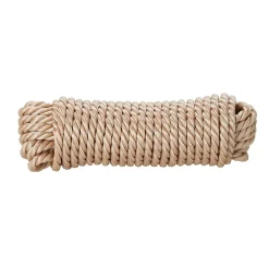 Corde torsadée en polypropylène beige ø6 mm, 10 m-Diall Online