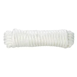 Corde tressée en nylon blanc ø12 mm, 10 m-Diall Online