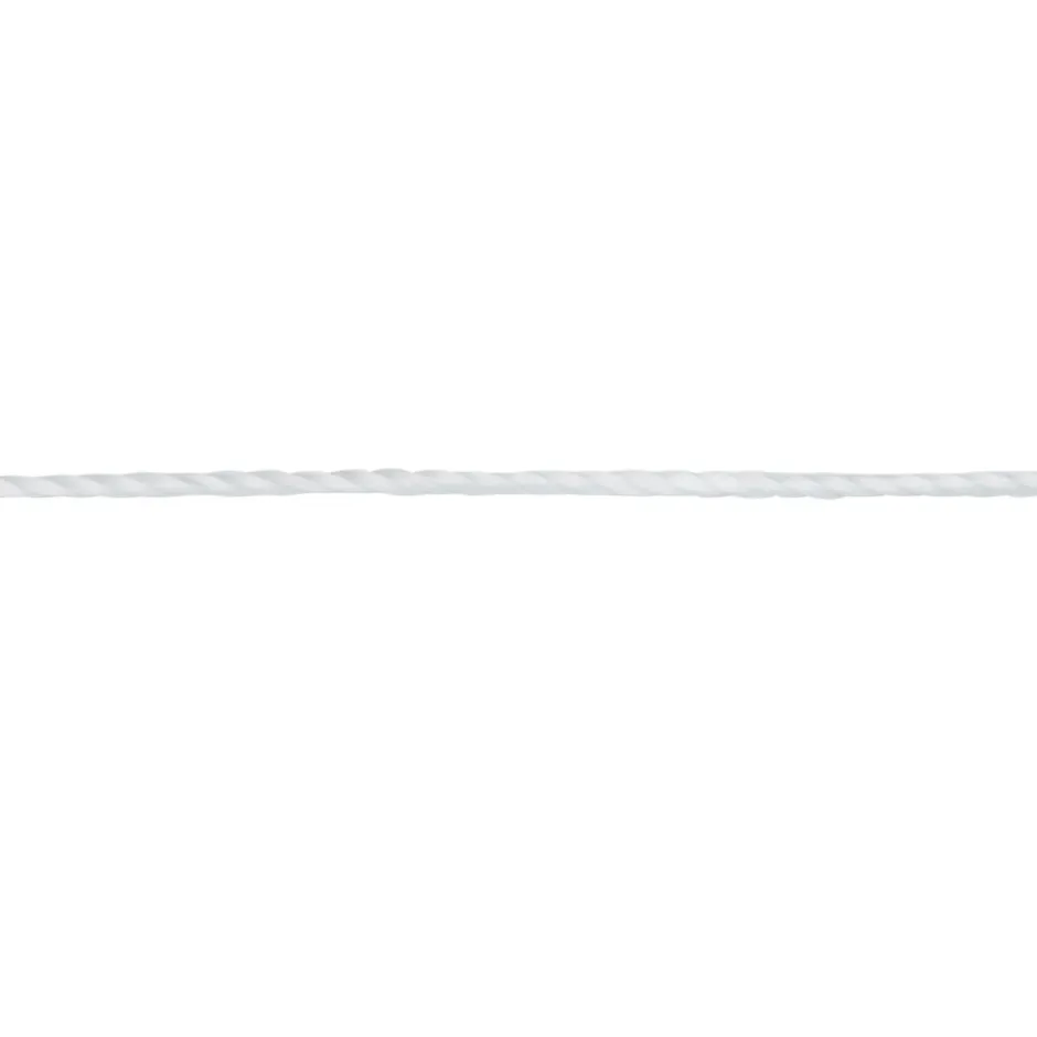 Corde tressée en nylon blanc ø1.5 mm, 50 m-Diall