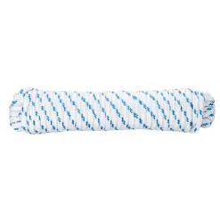 Corde tressée en polypropylène blanche et bleue ø8 mm, 15 m^Diall New