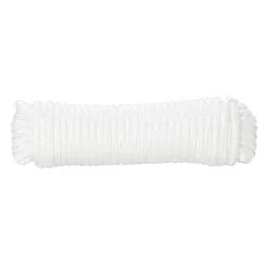 Corde tressée en polypropylène blanche ø5 mm, 10 m^Diall Hot