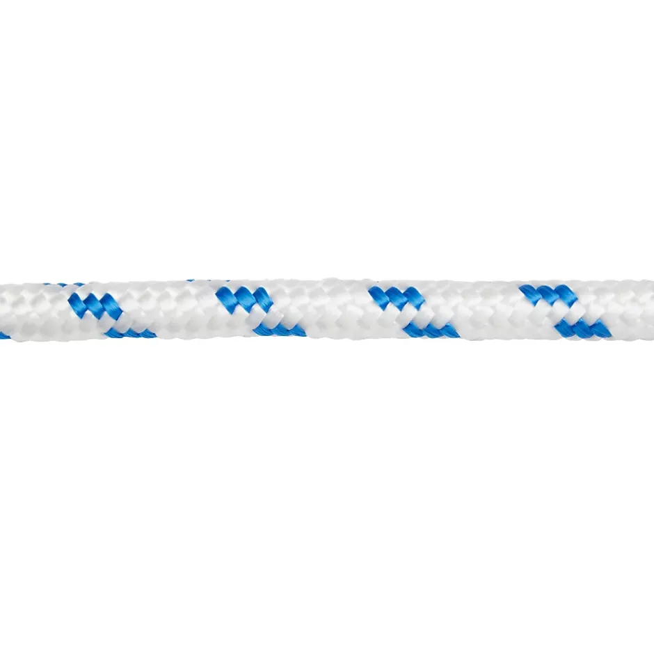 Corde tressée en polypropylène blanche et bleue ø12mm, 15 m-Diall Sale