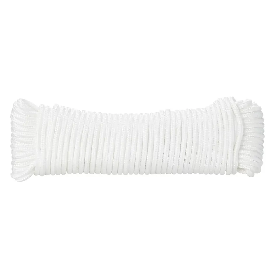 Corde tressée en polypropylène blanche ø4 mm, 10 m^Diall Hot