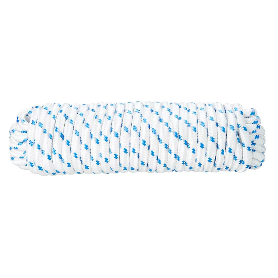 Corde tressée en polypropylène blanche et bleue ø 10 mm, 7.5 m^Diall Discount