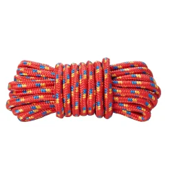 Corde tressée rouge ø9 mm, 7.5 m-Diall Online