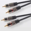 Cordon audio 2RCA Mâle / Mâle Or, 3 m^Blyss Hot