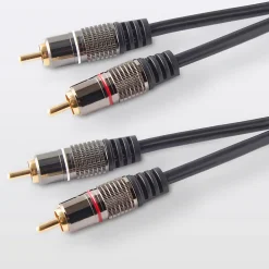 Cordon audio 2RCA Mâle / Mâle Or, 3 m^Blyss Hot
