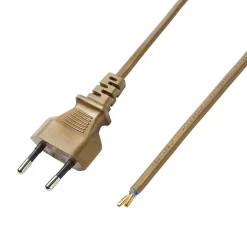 Cordon de lampe avec interrupteur or 2m^Diall New