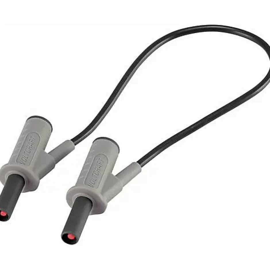 Cordon de mesure de sécurité 4 mm banane mâle - 1000 V, 10 A, accessoire de mesure électricien, garantie 3 ans.^Voltcraft