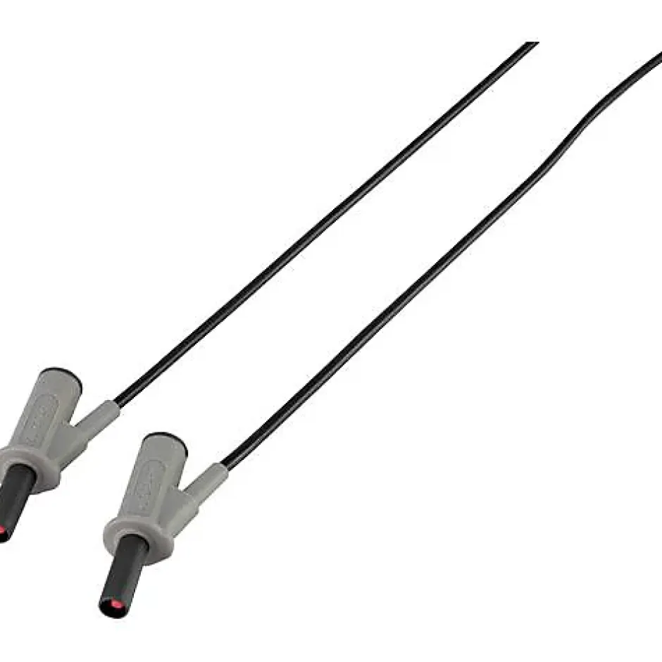 Cordon de mesure de sécurité 4 mm banane mâle - 1000 V, 10 A, accessoire de mesure électricien, garantie 3 ans.-Voltcraft Outlet