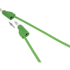 Cordon de mesure ultra-flexible 4 mm banane mâle - 10 A, accessoire de mesure pour électricien, garantie 3 ans.-Voltcraft Best