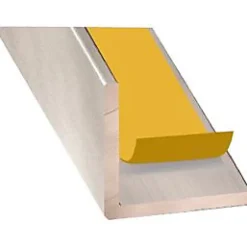 Cornière aluminium Inox auto-adhésive 15 x 15 mm, 1.30 m^CQFD Best