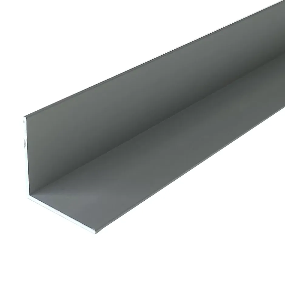 Cornière en alu 50mm x50mm x2.0mm, lg 1950mm (Anodisé argent)^Homewell Hot