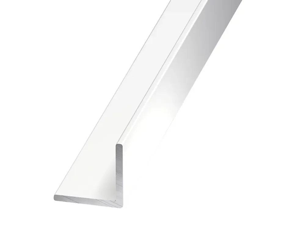 Cornière égale aluminium laqué blanc 20 x 20 mm, 2 m^CQFD New