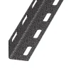 Cornière perforée acier laqué gris martelé 27x27mm,2 m^CQFD Discount