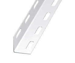 Cornière perforée acier époxy blanc 38 x 38 mm, 2 m^CQFD Sale